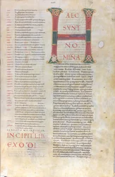 These Are the Names: Initial of the Book of Exodus, 11th Century