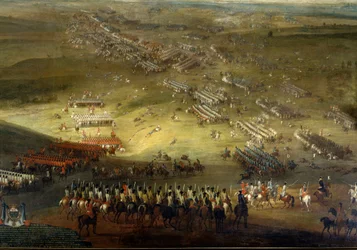 Holland War: Battle of Kokesberg (1677) also called Kochersberg (in Alsace). Anonymous painting of 1677. Chateau De Vaux Le Viscount.
