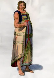 Indian costume from Montevideo in Uruguay