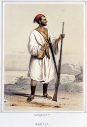 Kabyle Man in Algiers During the Second Half of the 19th Century