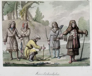 Kamtschadales people in Siberia. In 