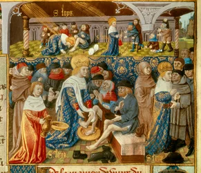 King Louis IX Washing the Feet of the Poor