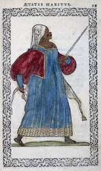 The Moorish Woman - in "Habits et effigies" by Jean Sulperius