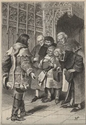 Lord Patrice Charteris and the Bourgeois of Perth (illustration for 