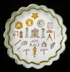 Masonic Decor Plate