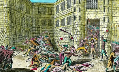 Massacre of the prisoners of the Abbey of Saint Germain by the people in September 1792