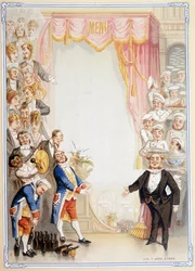 Menu Blank - Chromolithography, Late 19th Century