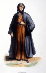 Maronite Monk (engraving from an album on religious orders)