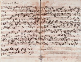 Page of Prelude in C in The Well-Tempered Clavier by Johann Sebastian Bach
