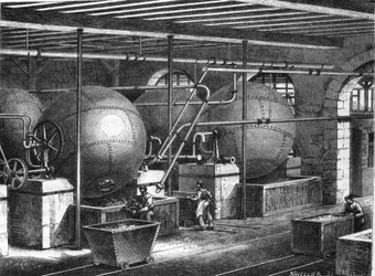 Paper making in the 19th century