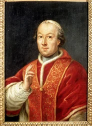 Portrait of Pope Pius VI (1717-1799). Anonymous painting. Rome, Museum of Risorgimento