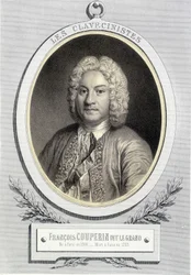 Portrait in medallion of François Couperin dit Le Grand, 19th century