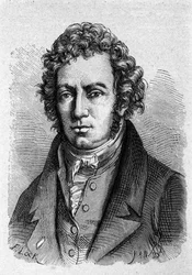 Portrait of Andre Marie Ampere (1775-1836), French physicist