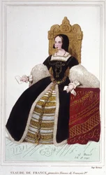 Portrait of Claude de France (1499 - 1524), wife of Francois I, King of France