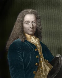 Portrait of Francois-Marie Arouet, dit Voltaire (1694-1778), French writer and philosopher.