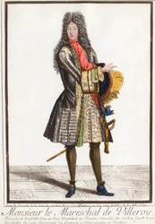 Portrait of Francois de Neufville, Duke of Villeroy, marechal of France