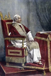 Portrait of Leo XIII (1810 - 1903), 254th Pope (1878 - 1903)