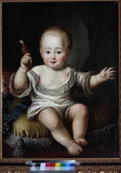 Portrait of Grand Duke Alexander Pavlovich of Russia (1777-1825) as Baby