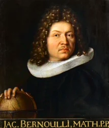 Portrait of Jacques Bernoulli (1667-1748) - Swiss Mathematician.