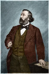 Portrait of Leon Gambetta, French Politician