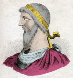 Portrait of Numa Pompilius, second legendary king of Rome