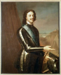 Portrait of Pierre Le Grand in Armor