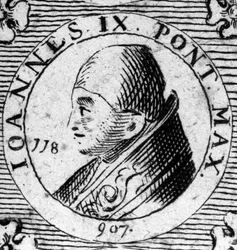 Portrait of Pope John IX (898-900)
