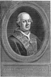 Portrait of Pope Pius VI.