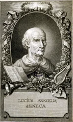 Portrait of Seneca. Engraving of 1794
