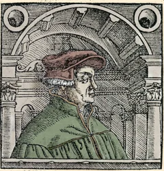 Portrait of Ulrich Zwingli (1484 - 1531), Swiss religious reformer.