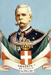 Portrait of Umberto 1st King of Italy (Humbert I)