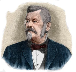 Portrait of Wilhelm Jordan (1842-1899) German geodesist.