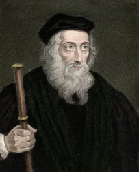 Portrait of the English theologian and reformer John Wyclif