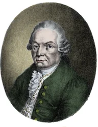 Portrait of the German composer Carl Philip Emanuel Bach
