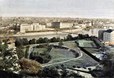Prague, general view, late 19th century