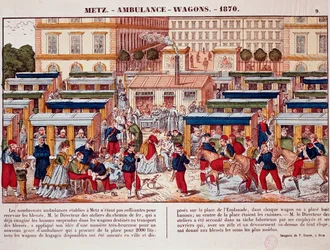 Prussian War: Railway Carriages Used as Ambulances