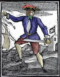 Representation of the Pirate Howell Davis, Active Around 1718-1719