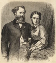 Richard Klemens von Metternich (1829-1895) and Pauline Metternich (Pauline Clementine Marie Walburge, Countess Sandor von Szlavnicza - Princess of Metternich-Winneburg zu Beilstein) (1836-1921) - The Illustrous Universe of 1864