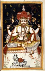 Rutrim, Hindu deity Page from the manuscript (ms.8300) 