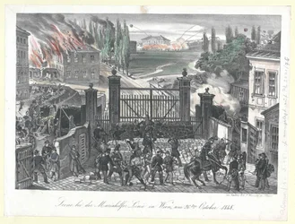 Scene at the Mariahilf line in Vienna