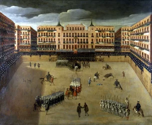 Scene of Corrida in Madrid