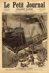 The Victoria battleship sinks off the Syrian coast, spurred by the ship Camperdown