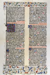 The Latin Bible by Gutenberg with 42 Lines - 1455