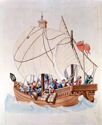 Loading of a 13th Century Caravel