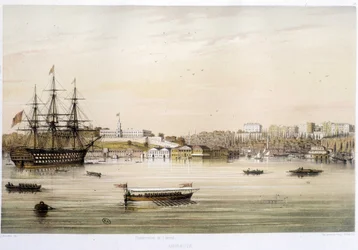 The port or Admiralty of Istanbul in the 19th century