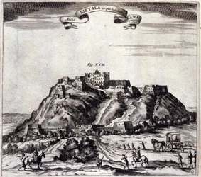 Tibet. View of the Pothala, palace of the Dalai Lama in Lhasa. 