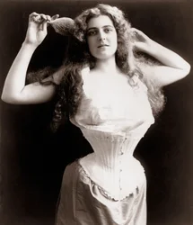 Woman Wearing Corset