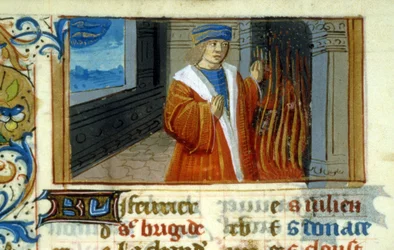 Zodiac Fish, fireplace - miniature, Middle Ages