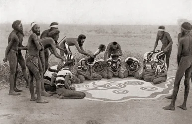 A Totemic Ceremony of the Warramunga Tribe, Australia