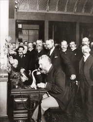 Alexander Graham Bell at the Inauguration of the Long-Haul Line from New York to Chicago, Oct. 18